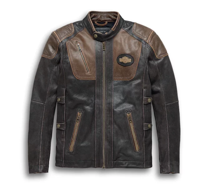 mens-h-d-triple-vent-system-black-trostel-leather-jacket-falcon-jacket-001