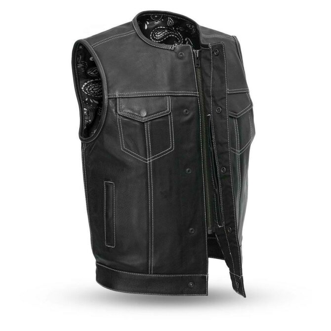 mens-bandit-black-biker-leather-vest-falcon-jacket-001